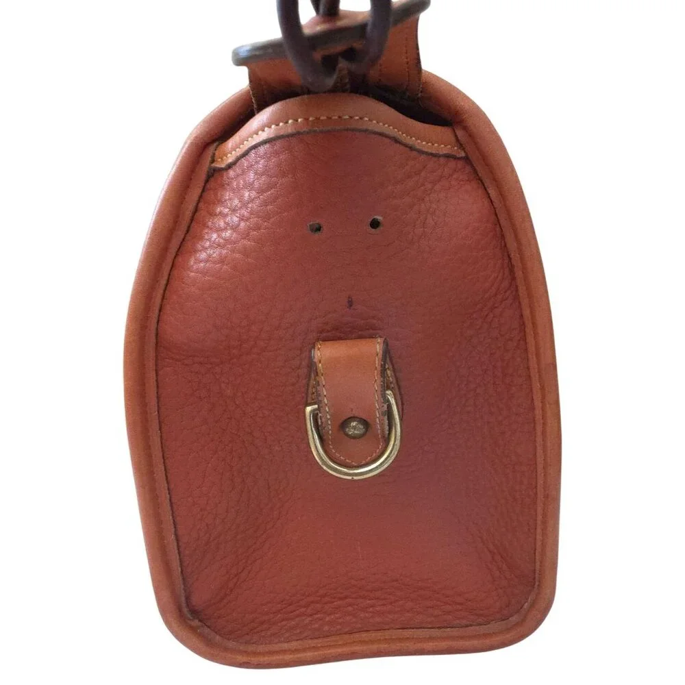 Vintage Dooney & Bourke Pebbled Leather Satchel Handbag - Made In USA - Picture 4 of 16